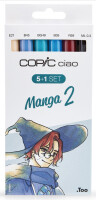COPIC Marker ciao, 5+1 Set "Manga 2"
