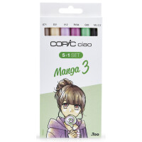 COPIC Marker ciao, 5+1 Set "Manga 3"