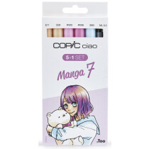COPIC Marker ciao, 5+1 Set "Manga 7"