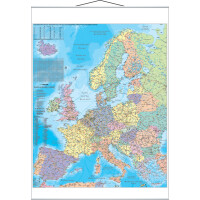FRANKEN Europakarte, laminiert, 970 x 1.370 mm