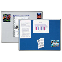 FRANKEN Textiltafel PRO, 900 x 600 mm, Filz: grau