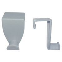 FRANKEN Blockhalter für Flipchart EL-FC, hellgrau