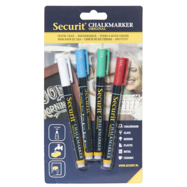Securit Kreidemarker ORIGINAL SMALL, 4er Set