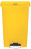 Rubbermaid Tret-Abfalleimer Slim Jim, 50 Liter, gelb