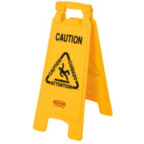 Rubbermaid Warnschild "Caution Wet Floor", mehrsprachig