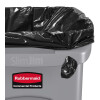 Rubbermaid Abfallbehälter Slim Jim mit Lüftungskanälen, grau