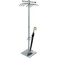 kerkmann Schirmhalter G12-E mit Tropfmulde, silber