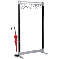 kerkmann Schirmhalter mit Tropfmulde, alusilber