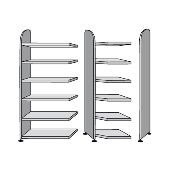 kerkmann Regalfeld Dante mit Rückwand, (B)800 mm, weiß