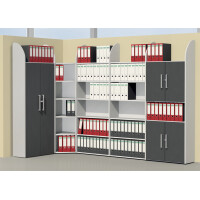 kerkmann Eckregalfeld Dante ohne Rückwand, lichtgrau