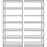 kerkmann Anbau-Regal Progress 500, 7 Böden, (H)2.250 mm