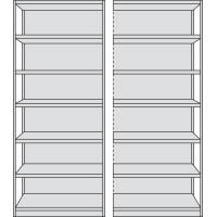 kerkmann Grund-Regal Progress 500, 7 Böden, (H)2.250 mm