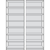 kerkmann Anbau-Regal Progress 500, 8 Böden, (H)2.600 mm