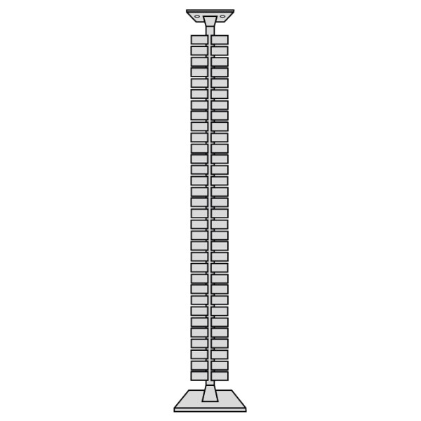 kerkmann Kabelkanal horizontal für Sitz- Stehtische, weiß