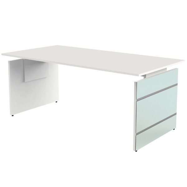 kerkmann Wangen-Anbau-Schreibtisch LUGANO, weiß