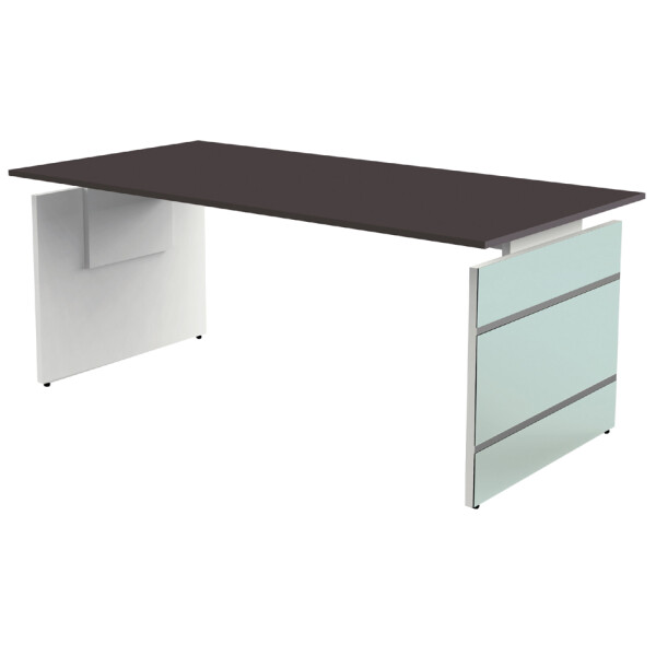 kerkmann Wangen-Anbau-Schreibtisch LUGANO, weiß