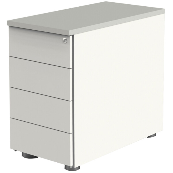 kerkmann Anstell-Container, 4 Schübe, weiß