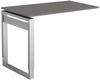 kerkmann PC-Schreibtisch Form 5, Bügel-Gestell, weiß