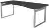 kerkmann PC-Schreibtisch Form 5, Bügel-Gestell, weiß