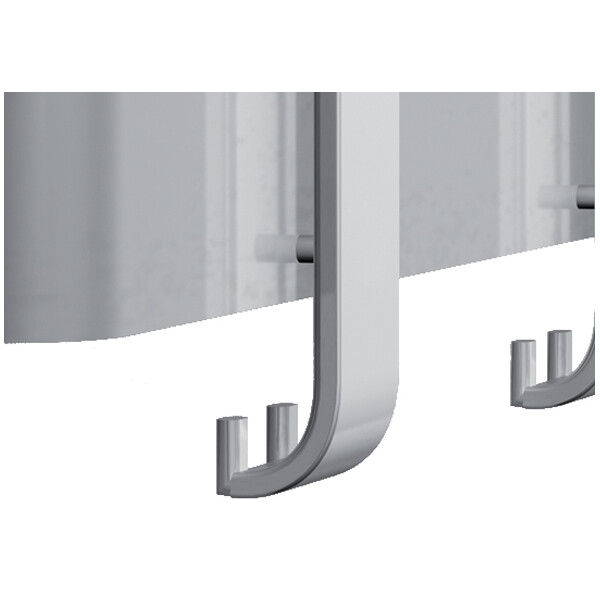 kerkmann Sicherheits-Wandgarderobe Arosa, 3 Haken, alusilber