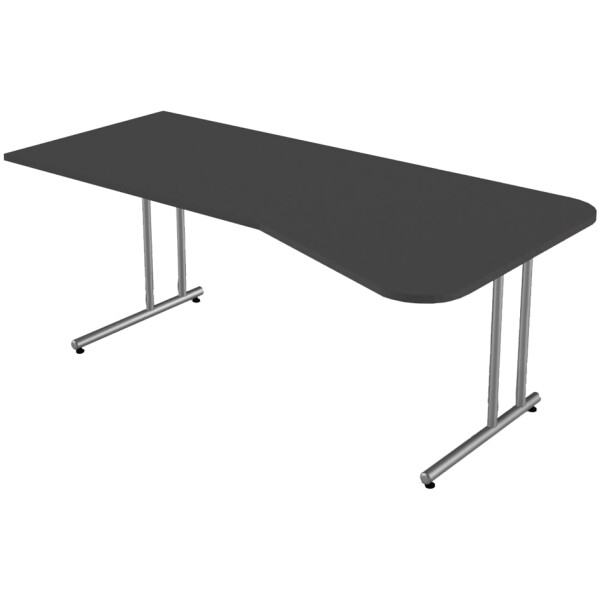 kerkmann PC-Schreibtisch Start Up, C-Fuß-Gestell, weiß