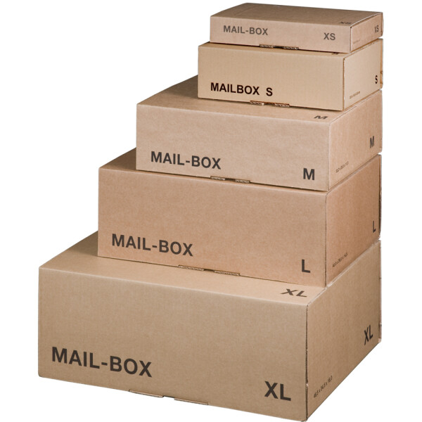SMARTBOXPRO Paket-Versandkarton MAIL BOX, Größe: M, braun