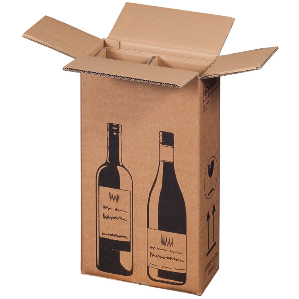 SMARTBOXPRO Flaschen-Versandkarton, für 3 Flaschen