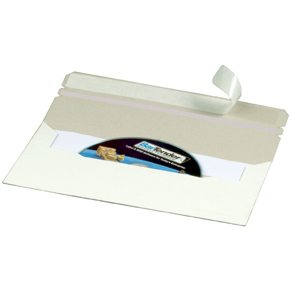 SMARTBOXPRO CD DVD-Brief, DIN lang, mit Fenster links, weiß