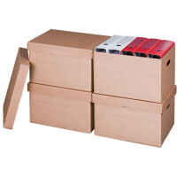 SMARTBOXPRO Archiv- Transportbox, mit Deckel, braun