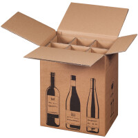 SMARTBOXPRO Flaschen-Versandkarton, für 6 Flaschen