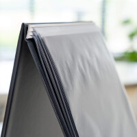 rillstab Tisch-Flipchart, A4 hoch, schwarz, inkl. 20...