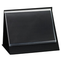 rillstab Tisch-Flipchart, A4 hoch, schwarz, inkl. 20 Hüllen