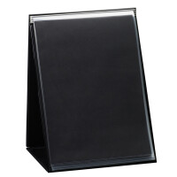 rillstab Tisch-Flipchart, A4 hoch, schwarz, inkl. 20 Hüllen