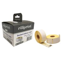 rillprint Rollenetiketten, 57 x 32 mm, weiß, permanent