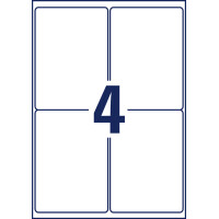 AVERY Zweckform Wetterfeste Versand-Etiketten, 99,1 x 67,7mm