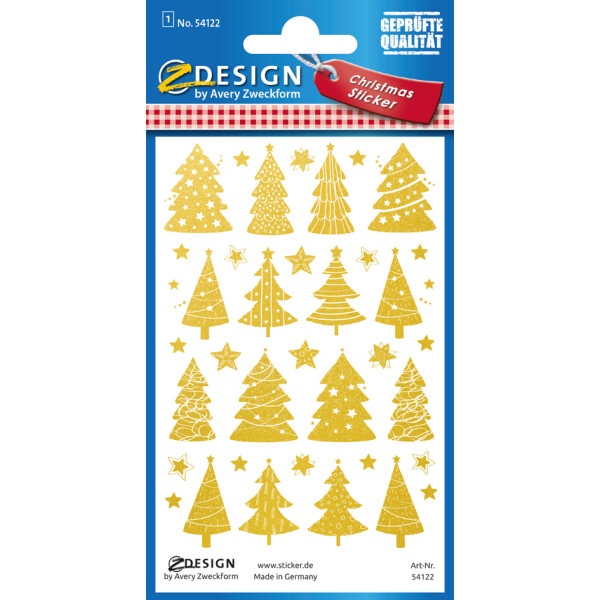 AVERY Zweckform ZDesign Weihnachts-Sticker "Goldengel"