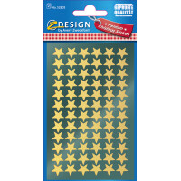 AVERY Zweckform ZDesign Weihnachts-Sticker "Sterne", gold