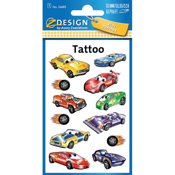 ZDesign KIDS Kinder-Tattoos "Autos"