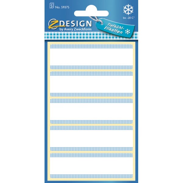 AVERY Zweckform ZDesign Tiefk&uuml;hletiketten HOME, wei&szlig;