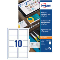 AVERY Cartes de visite Quick&Clean, 185 g m2, blanc mat