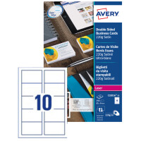 AVERY Cartes de visite Quick&Clean, 220 g m2, blanc...