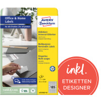 AVERY Zweckform Universal-Etiketten, 35,6 x 16,9 mm, weiß