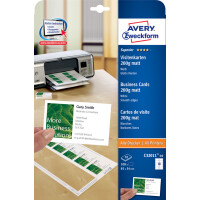 AVERY Zweckform Quick & Clean Visitenkarten,...