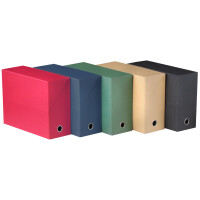 Oxford Dokumentenmappe, DIN A4, Kartoneinband, dunkelblau