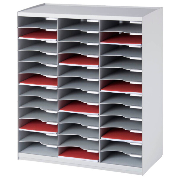 PAPERFLOW Sortierstation, 36 Fächer, anthrazit