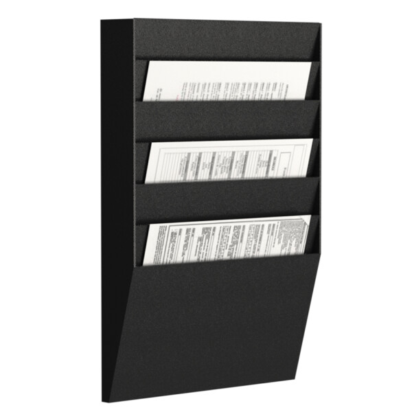 PAPERFLOW Wand-Sortiertafel 6 Fächer, A4 quer, grau