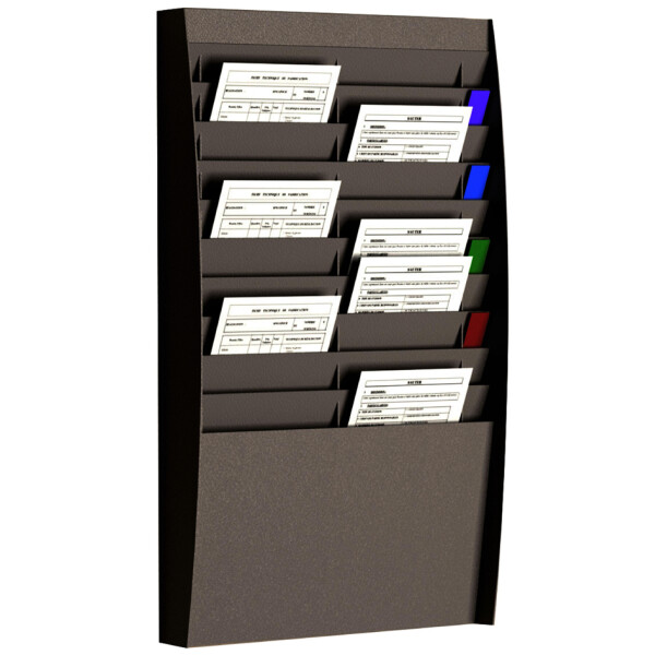 PAPERFLOW Wand-Sortiertafel, 20 Fächer, A4 hoch, grau