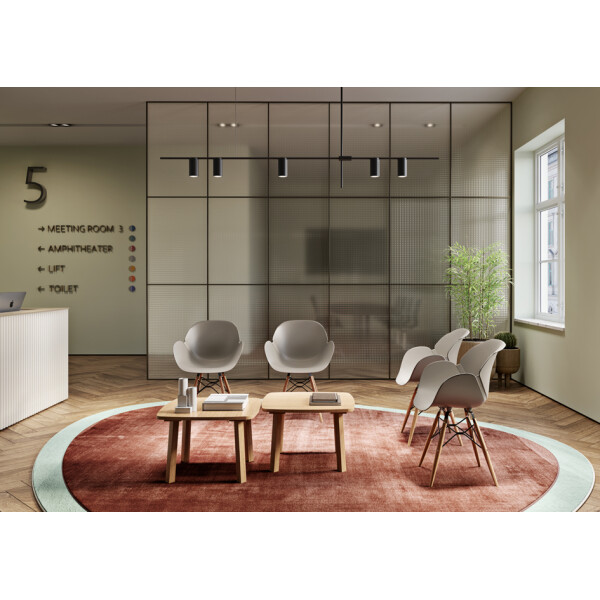 PAPERFLOW Beistelltisch WOODY, aus massivem Holz, anthrazit