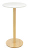 PAPERFLOW Stehtisch Woody, Durchmesser 600 mm, gelb buche