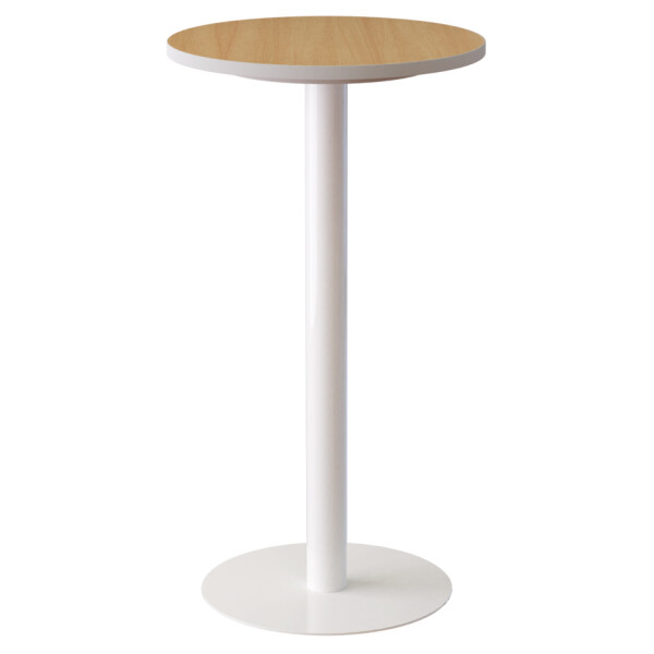 PAPERFLOW Stehtisch easyDesk, Durchmesser 800 mm, weiß weiß